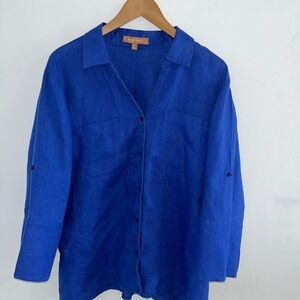 Blue Button-Up Shirt